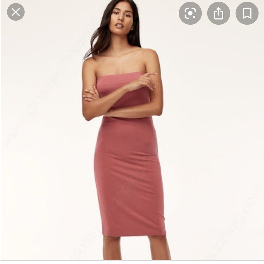 Aritzia Wilfred Free Strapless dress